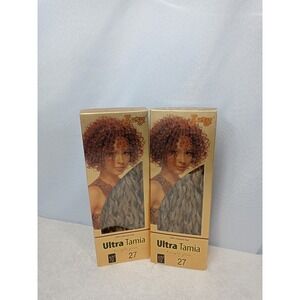 Zury Ultra Tamia 100% Human‎ Hair Weave Extensions 10" Color 27 Honey Blonde 2Pk